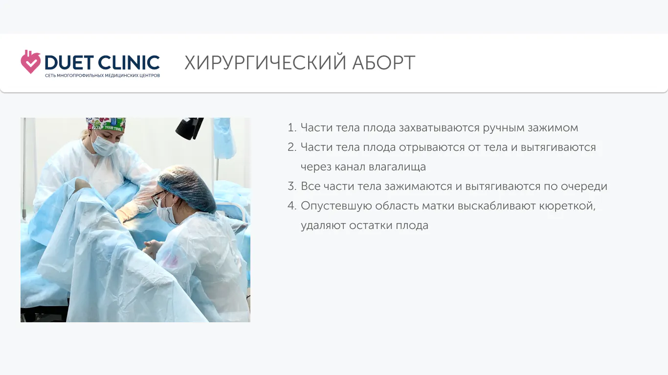 Хирургический аборт Хирургический аборт